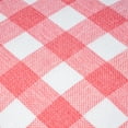 thumbnail image 2 of Phantoscope Classic Checkers Series Retro Plaids Square Decorative Throw Pillow with Insert, 12"x20", Pink/White, 2 Pack, 2 of 7