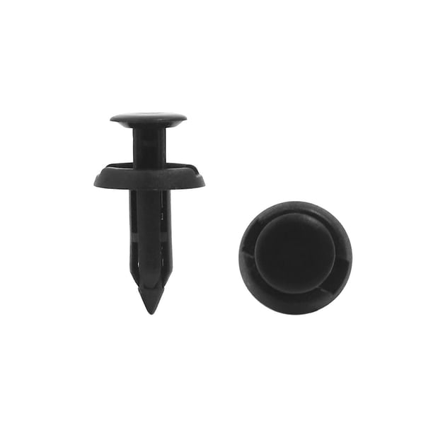 30Pcs 6x16x28mm Vehículo Grapas Plástico Negro Tornillos de Paneles de Puertas Remaches