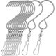 thumbnail image 5 of BEADCEST 10Ud Para Colgar Giratorios De Metal En Color Plateado Para Plantas Y, 5 of 8