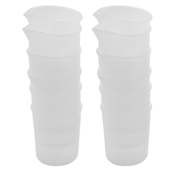 Silicone Measuring Cups for Resin, 12 100Ml Silicone Measuring Cups, Nonstick Silicone Mixing Cups for Casting Molds, Slime, Art, Waxing, Kitchen, Lab