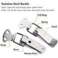 thumbnail image 3 of Stainless Steel Tension Clasp With Screws Lever Clasp, Spring Toggle Latch Hasp, Catch Clamp Clip, Box Closure, Cap Lock For Toolbox (4ps), 3 of 5