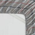 thumbnail image 4 of Clara Clark Printed Twin Sheet Set - Shrinkage and Fade Resistant- 6 Piece Soft Deep Pocket Bed Sheets - 1 Fitted Sheet, 1 Flat Sheet, 1 Pillowcases and 1 Pillow Shams - Twin, Burberry Gray, 4 of 4
