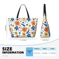 thumbnail image 3 of Rocae Flower for Large Women's Waterproof Beach Bag Tote with 7 Pockets Pool Bag for Travel Gym Vacation, 3 of 6