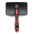 thumbnail image 2 of Jeffers Pet Hard Pin Universal Slicker Brush for Dogs, Cats, Horses – Firm Bristles Grooming Tool, Detangling, Tangle Free Coat, Mats, Shedding, Curved Head, Travel Friendly, Easy Storage - Medium, 2 of 7