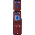 thumbnail image 4 of iPhone 15 Plus Case with Card Holder for Women, iPhone 15 Plus Phone Case Wallet with Strap Credit Card with Kickstand Zipper Case for iPhone15plus - Red Wine, 4 of 12
