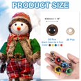 thumbnail image 2 of Uxcell 30mm Safety Eyes, 20Pcs Realistic Doll Crocheting Safety Eyes Multicolored, 2 of 6