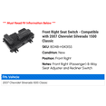 thumbnail image 2 of Front Right Seat Switch - Compatible with 2007 Chevy Silverado 1500 Classic, 2 of 2
