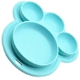 thumbnail image 3 of Inteprter de cena para niños, alimentación de silicona, frutas, dividido, cuenco, forma de pata, vajilla de alimentación, juguete para Mostrada Azul Inteprter HA003350-02, 3 of 6