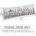 thumbnail image 3 of Lavender Flowers Body Pillow Cover 20"x54" Pillow Case Vintage Flower Purple Floral Long Pillow Cases Protector with Zipper Daisy Flower Decorative Bedding Pillowcase Rectangle Cushion Covers for Bed, 3 of 6