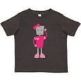 thumbnail image 3 of Inktastic Cute Robot, Girl Robot, Pink Robot with Ribbon Girls Toddler T-Shirt, 3 of 5