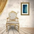 thumbnail image 3 of Pinto, Patricia 14x24 Gold Ornate Wood Framed with Double Matting Museum Art Print Titled - Deep Blue Abstract, 3 of 4