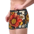 thumbnail image 2 of Kdxio Men's Boxer Briefs with Colorful Vintage Floral Pattern Print - Comfortable and Breathable Underwear for Everyday Wear, 2 of 5