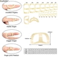 thumbnail image 1 of Férula para dedo, anillo fijo ajustable, estabilizador de articulación de dedo roto, Protector de férula para dedo, alisado de artritis, 14 Uds., 1 of 5