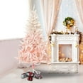 thumbnail image 2 of HOMCOM 7ft Artificial Christmas Tree Home Decoration Automatic Open, Pink, 2 of 10