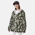 thumbnail image 3 of Fotbe Skull with Dollar Chaqueta con Protección Solar UPF 50+ para Hombre y Mujer, Camisa con Capucha y Bolsillos-XX-Large, 3 of 7