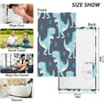 thumbnail image 3 of GZHJMY 2 Piece Cartoon Dinosaur Pattern Hand Towels for Bath Decorative, Pure Cotton Guest Towels Fingertip Towels for Bathroom Spa Gym,16 x 28 inch, 3 of 7