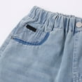 thumbnail image 6 of GiLiling Kids Baggy Jorts Boys Elastic Waist Distressed Jean Shorts Teen Boy Wide Leg Loose Denim Shorts Summer Short (Light Blue, 8-9 Years), 6 of 9