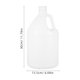 thumbnail image 2 of FOMIYES White Plastic Bucket for Liquids Airtight Sealed Jar Perfect for Storage and Transport, 2 of 7