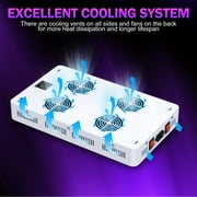NAILGIRLS LED Grow Light 2000W Veg/Bloom Daisy Chain Plant Lamp with Hygrometer for Indoor Plants