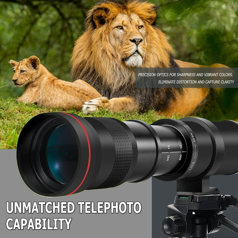 Super Telephoto Tele Lens Photography 420-1600mm HD Manual Super