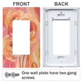 thumbnail image 3 of Yayeee Rocker Switch Wall Plate 1-Gang 4.6"x2.9" Home Decorative Outlet Cover, Pink Flowers, 3 of 6