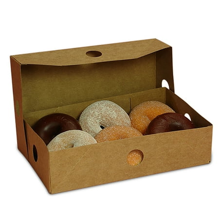 Donut Box - Kraft Two Piece Donut Box 9-3/4
