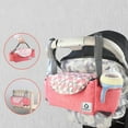 thumbnail image 2 of MesaSe Universal Stroller Organizer with Insulated Cup Holders by Ida Babies - Hand & Shoulder Strap – Storage for Diapers, Phone, Keys, Toys. Fit All Strollers. Perfect for Baby Gifts (Pink), 2 of 7