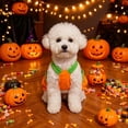 thumbnail image 6 of Halloween Pumpkin Pet Costume with Adjustable Straps, XS-XXL Sizes for Small to Large Dogs Cats Holiday Outfit, 6 of 10