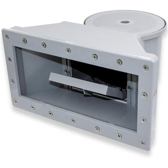 Swimline HydroTools ABS Wide Thru Wall Above Ground Swimming Pool Skimmer Kit