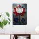 thumbnail image 2 of Letreros de metal con diseño de loto rojo, blanco y azul, decoración de pared de hojalata de 8 x 12 pulgadas, 2 of 8
