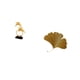 thumbnail image 5 of Figura de delfín,Colección de adornos de escritorio con figuras de delfines,Esculturas de pared de hojas,Esculturas de pared de hierro forjado con hojas de ginkgo,Escultura de pared con hojas, 5 of 8