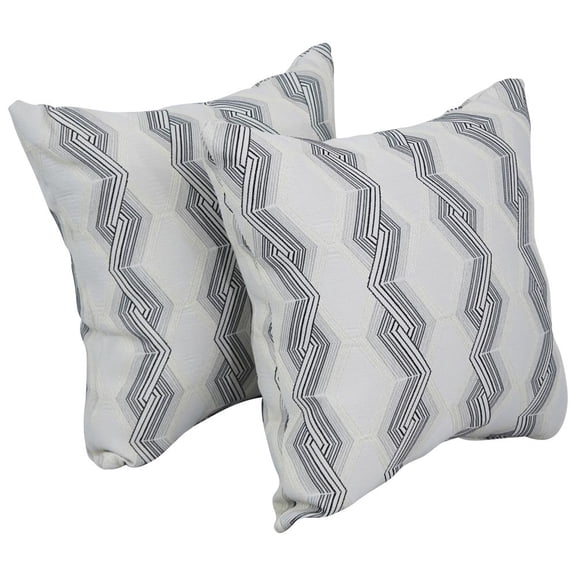 17-inch Jacquard Throw Pillows with Inserts (Set of 2) 9910-S2-ID-133