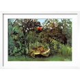 thumbnail image 2 of Art.com The Hungry Lion Art Print by Henri Rousseau, White Frame Wall Art, 23" x 17", 2 of 5