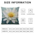 thumbnail image 5 of BANET Flower Throw Pillow Cushion Cover, Detailed Impressionist Close up Like ling Herb Image Print, Decorative Square Accent Pillow Case 22x22in, 5 of 5