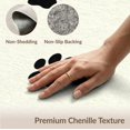thumbnail image 6 of ODIKA Scattered Kitten Footprints Whimsical Border Tracks Round Print Refined for Small Living Room, Playroom, Bedroom, Easy Care Kids Safe, 6 of 7