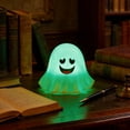 thumbnail image 1 of weibbin Cute Ghost Night Light 7 Color Changing LED Lamp Rechargeable Bedside Nightlight Decor for Bedroom Nursery Gift Silicone PVC, 1 of 8