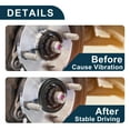 thumbnail image 6 of Unique Bargains Car Wheel Hub Centric Rings Durable Wheels Center Shaft Shock Absorbing Hubrings Black 2 Pcs Polycarbonate OD 75.1mm to ID 63.4 mm, 6 of 7