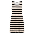 thumbnail image 4 of PNTUTB Summer Dress for Women Short Dress Versatile Fashionable Print Flattering Casual Loose Comfortable Round Neck Sleeveless Short Dress, 4 of 6
