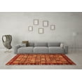 thumbnail image 3 of Ahgly Company Indoor Rectangle Abstract Orange Modern Area Rugs, 5' x 8', 3 of 4