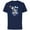 Navy, variant on Disney Mickey Mouse #28 Game Time Football Catch Sports - Short Sleeve Cotton T-Shirt for Adults - Customized-Royal Heather