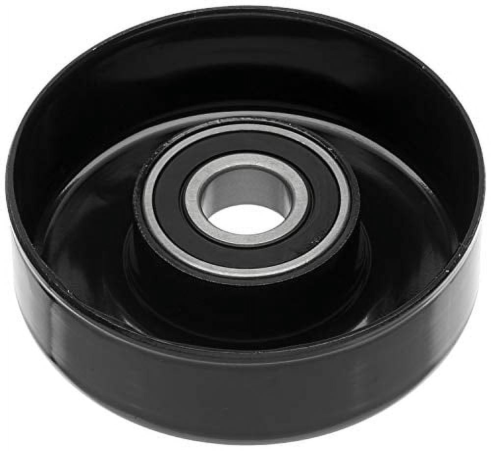 ACDelco Professional 38001 Idler Pulley, Black Fits select: 1997-2010 FORD F150, 1999-2002 CHEVROLET SILVERADO