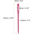 thumbnail image 2 of 150pcs Plastic Sewing Needles, 7cm Length Large Eye Blunt Needles Learning Needles for Sewing Handmade Crafts DIY Notions Stitching, Purple, 2 of 4