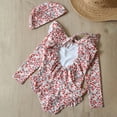 thumbnail image 4 of Girls Swimwear Long Sleeve Backless UPF Beach Bathing Suit for Pool Roleplay1, 4 of 5