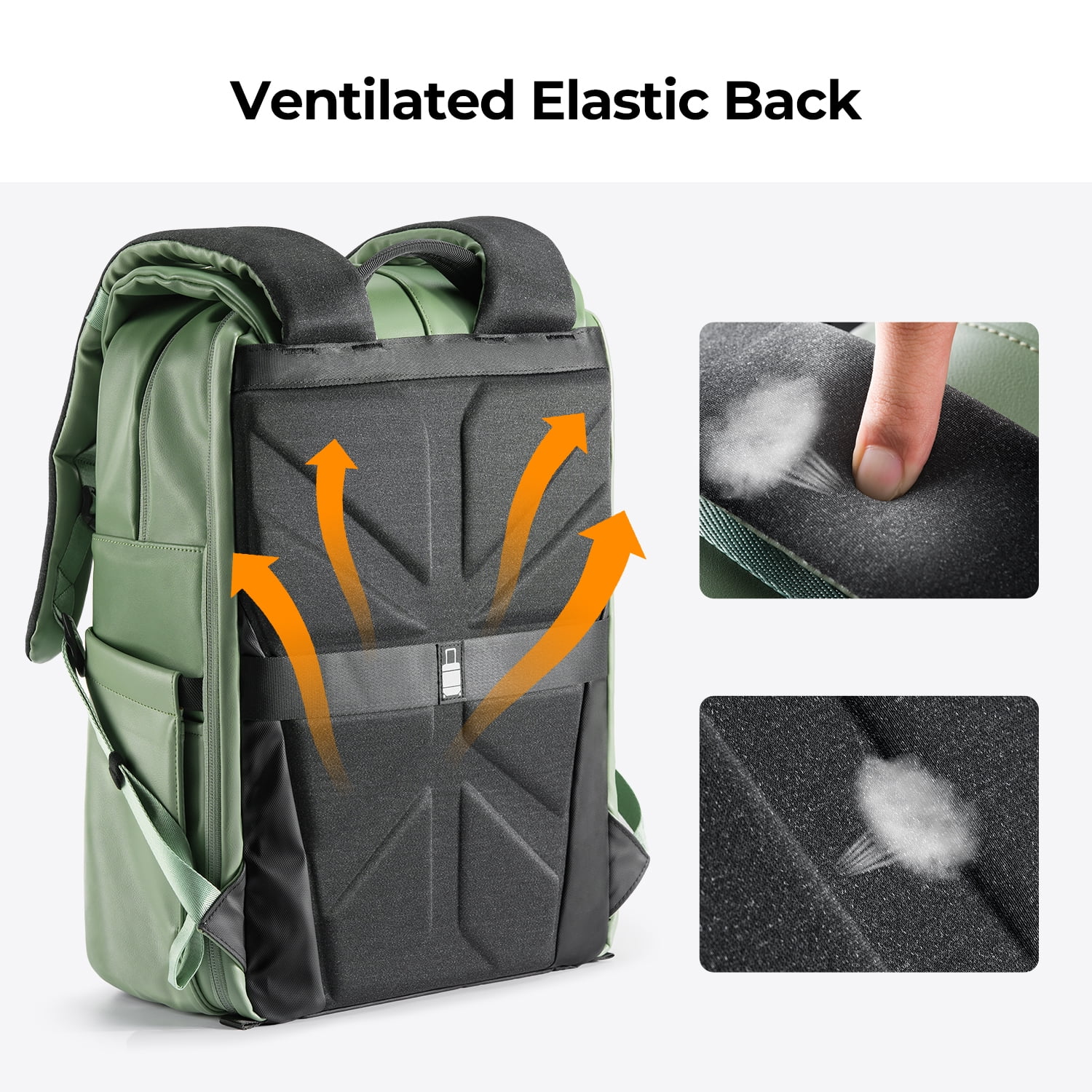 K&F CONCEPT Camera Backpack for 15.6" Laptop, Camera Case for Photography and Travel Use, Camera Bag with Weatherproof Rain Cover-17.7x12.2x7.87inch