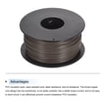 thumbnail image 3 of Uxcell 24AWG Stranded Wire Hookup 30M/100ft Brown, Electrical Wire UL1007 Spool, 3 of 6