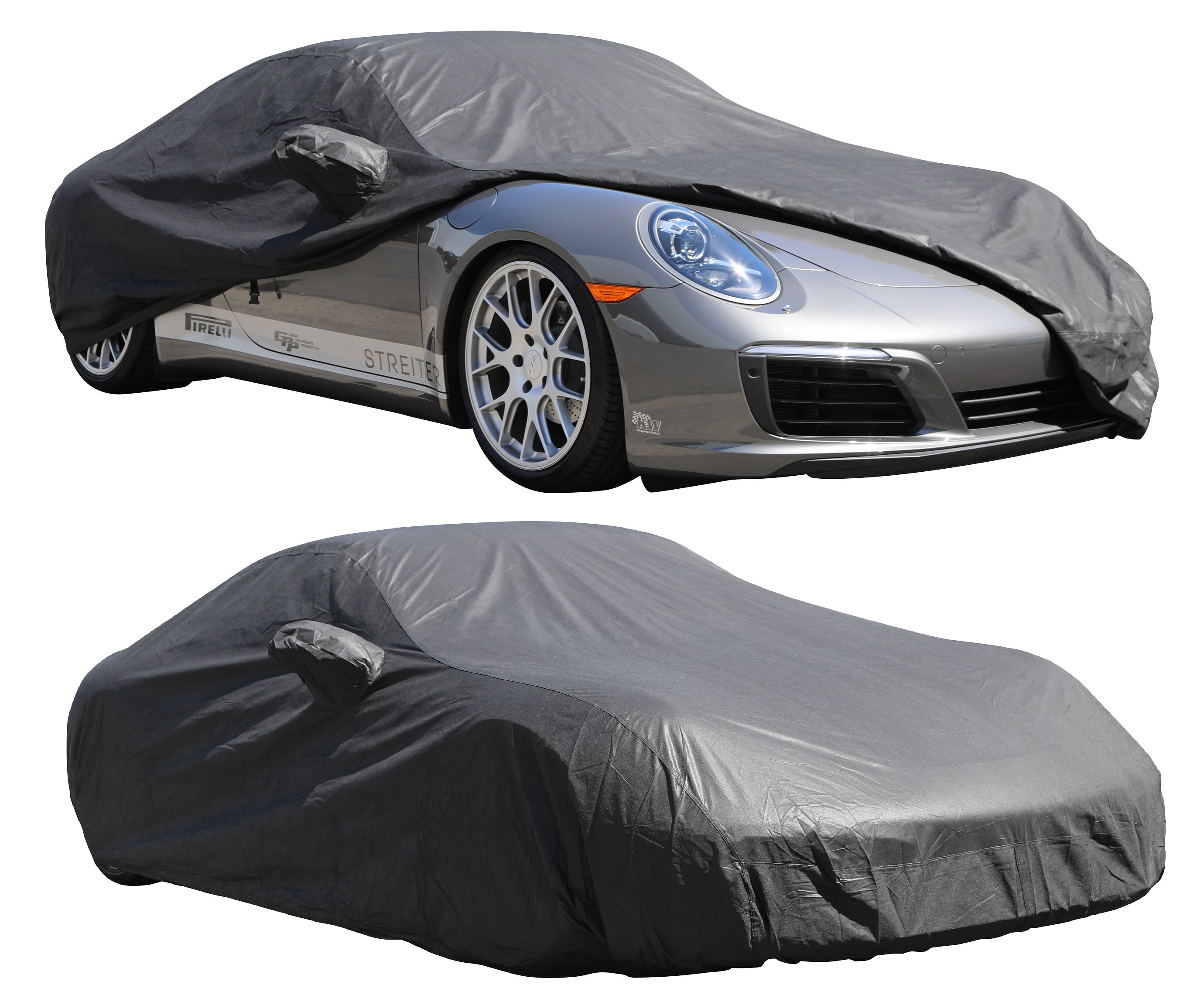 Custom Car Cover Waterproof Cotton Black for PORSCHE 997 SERIES 2004