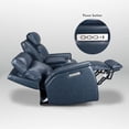 thumbnail image 6 of Triple-Power Reclining Sofa 73" Genuine Leather Power Zero Gravity Reclining Loveseat with Powered Adjustable Headrest, Powered Adjustable Lumbar,USB&USB-C Port, 6 of 6