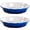 Blue-53 OZ - Deep Dish, variant on Deep Dish Pie Pan For Baking 9 Inch Ceramic Fluted Quiche Pecan Pot Pies 53 Ounce Round Plate Set Of 2 Red