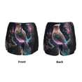 thumbnail image 3 of Pofeuu Bird 3 Print Women's Athletic Shorts Running Workout Shorts Tummy Control Quick Dry Gym Shorts with Pockets Double layer sports shorts-XX-Large, 3 of 7