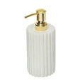 thumbnail image 1 of White Marble Dispenser With Gold Metal Pump, 1 of 3